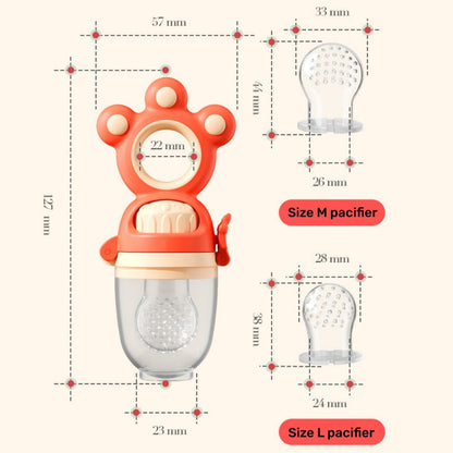 Chupeta de Silicone 3 em 1 – Acalma, Massageia e Ajuda na Dentição